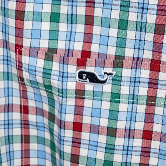 Vineyard Vines Men's Classic fit Button down Tucker Shirt Multi color plaid sz S - Picture 6 of 6